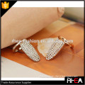 factory direct high quality micro pave full crystal finger nail ring